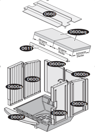 Joint de porte A pour poêles à cheminée 44 de Hark - joint de cordon -  pièce de rechange aux dimensions parfaitement adaptées